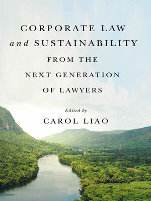 cover image of Corporate Law and Sustainability from the Next Generation of Lawyers